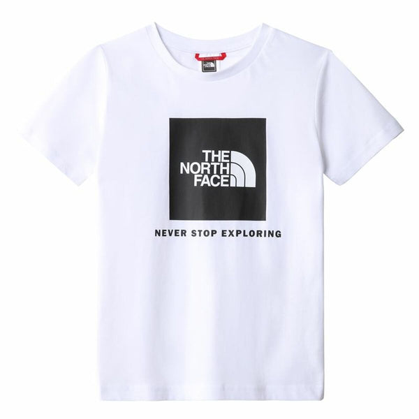 Child's Short Sleeve T-Shirt The North Face Teens Box White