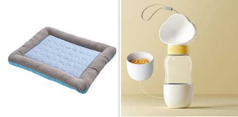 Pet Cooling Pad Bed For Dogs Cats Puppy Kitten Cool Mat Pet Blanket Ice Silk Material Soft For Summer Sleeping Blue Breathable