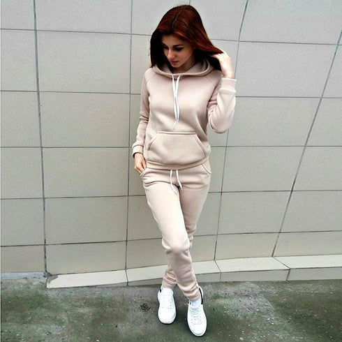 Hooded sweater suit