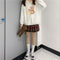 Bear Sweater Women Plus Velvet Padded Jacket