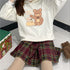 Bear Sweater Women Plus Velvet Padded Jacket