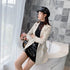 Tweed Small Suit Jacket Women Casual Top