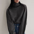 Autumn And Winter Half Turtleneck Three-dimensional Casual Loose