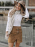 Skirt Suede Winter 2025 Women