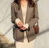 Houndstooth pattern fashion suit jacket women suit