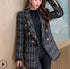 Temperament Tweed Small Fragrance Suit Jacket Women