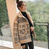 Women plus velvet short fur plaid jacket