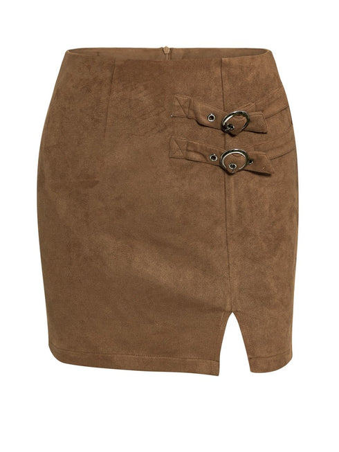 Skirt Suede Winter 2025 Women