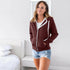 Active Soft Zip Up Fleece Hoodie Sweater Jacket