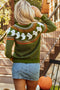 Kaylee Halloween Ghost Pattern Sweater