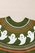 Kaylee Halloween Ghost Pattern Sweater