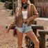 Women Western Cowgirl Fringe Jacket, Faux Suede Leather Jacket Tassel Crop Top Country Concert Outfits For Women