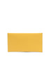 Leather Envelope Clutch Yellow