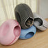 Donut Cat Tunnel Bed Pets House Natural Felt Pet Cat Cave Interactive Toys Round Wool Felt Pet Bed Cat Training Toy Cat House