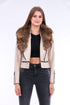 Buttagi Leather Biker Jacket - White