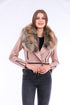 Buttagi Leather Biker Jacket - Pink