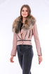 Buttagi Leather Biker Jacket - Pink