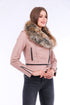 Buttagi Leather Biker Jacket - Pink