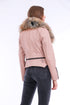 Buttagi Leather Biker Jacket - Pink
