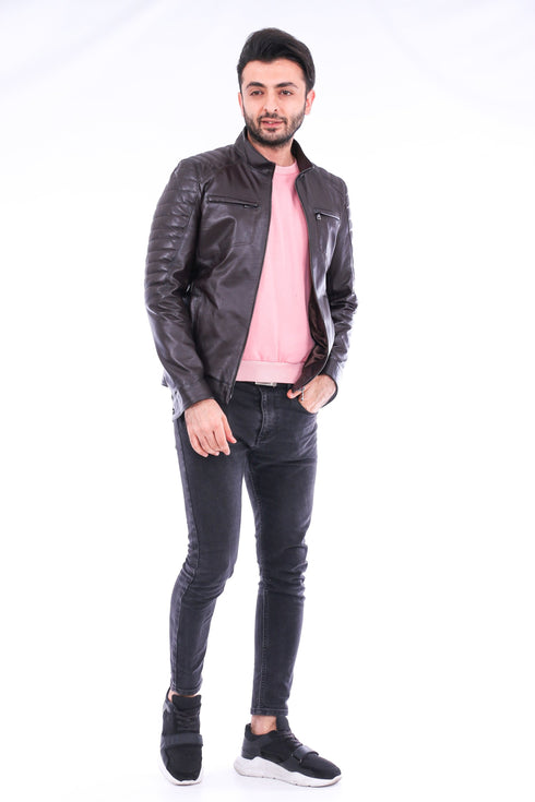 Bussana Biker Leather Jacket