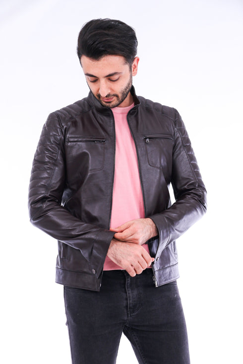 Bussana Biker Leather Jacket