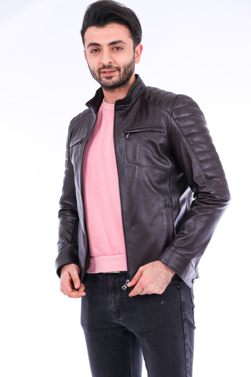 Bussana Biker Leather Jacket
