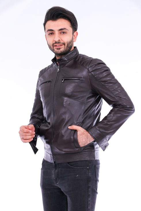 Bussana Biker Leather Jacket