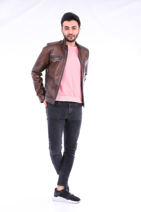 Armati Biker Leather Jacket