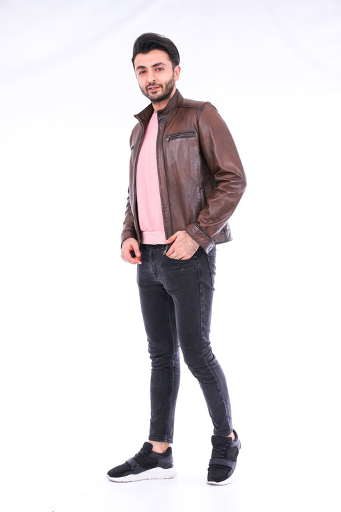 Armati Biker Leather Jacket