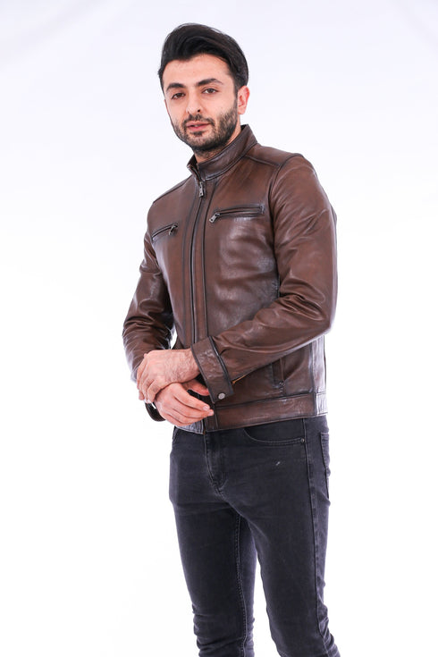 Armati Biker Leather Jacket