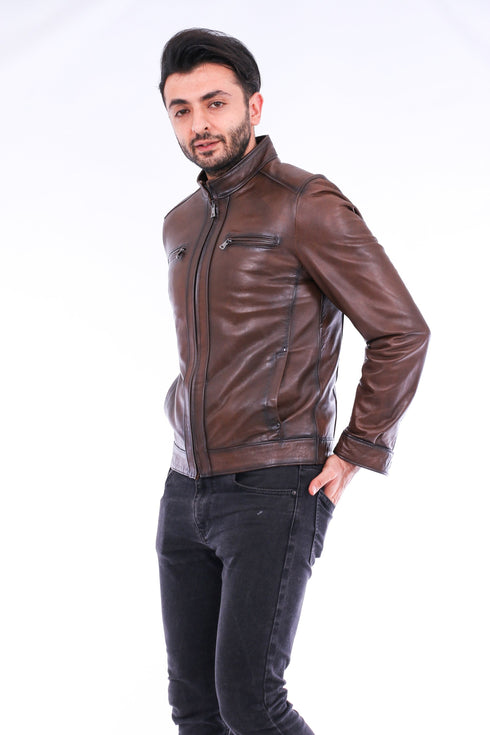 Armati Biker Leather Jacket