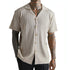 Men's Knitted Button Short-sleeved T-shirt