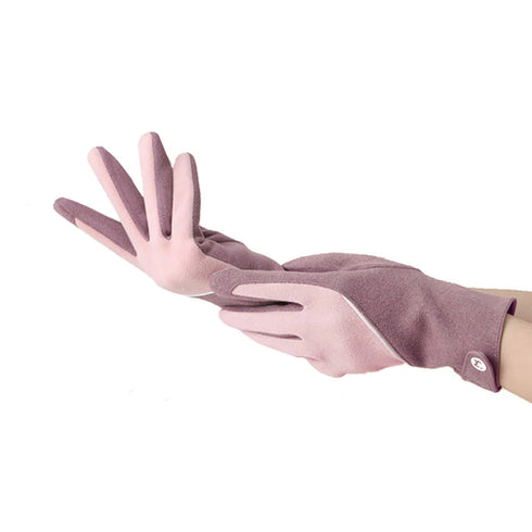 Cycling Warm Gloves Women Winter Skiing Bicycle Outdoor Sport Plush