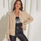 Corduroy Casual Short Coat Jacket Loose Casual Single-breasted Lapel Jacket Women