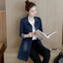 Women Denim Jacket Slim Mid Length