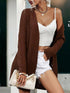 Cable Knit Open Front Cardigan