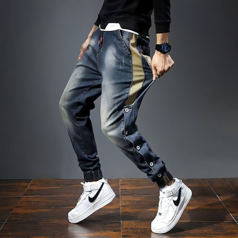 UrbanEase™ – Cropped Harem Denim Pants