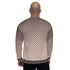 Bomber Jacket for Men - Burgundy Halftone Dotted Pattern