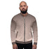 Bomber Jacket for Men - Burgundy Halftone Dotted Pattern