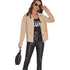 Corduroy Casual Short Coat Jacket Loose Casual Single-breasted Lapel Jacket Women