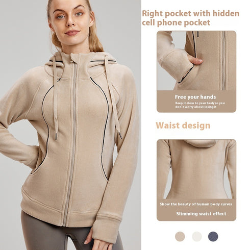 Long Sleeve Yoga Sports Jacket For Women
