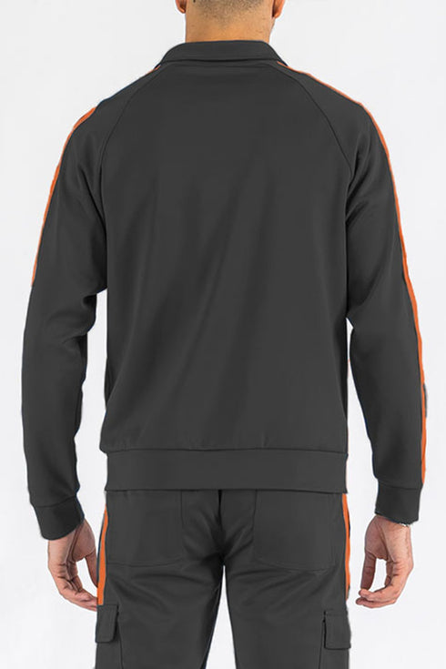 Two Stripe Zip Up Track Jacket TJ700