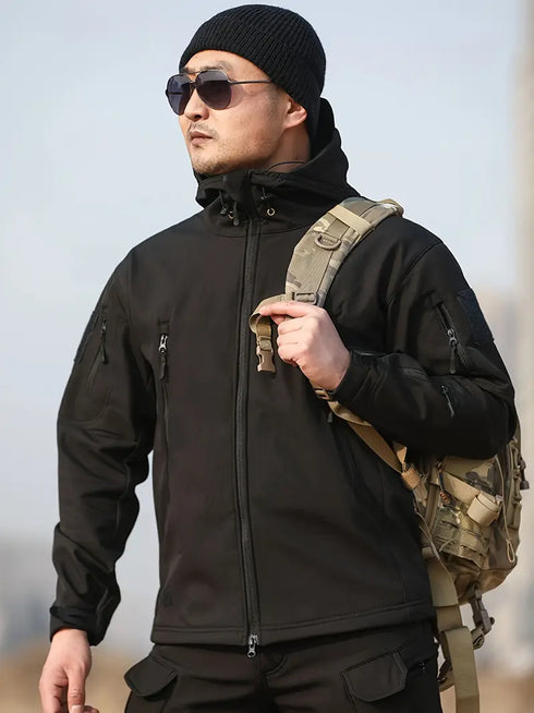 Men’s Thermal Insulated Fleece-Lined Winter Jacket