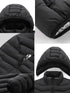 9-Zone Heated Jacket – Casual Winter Coat with Zipper Closure & Hood