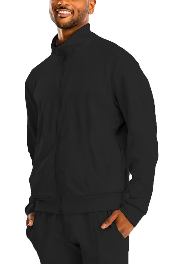 Essential Basic Plain Solid Track Jacket J201