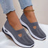 Mesh Flats Shoes Fashion Breathable Non-slip Soft Bottom Casual Shoes For Women