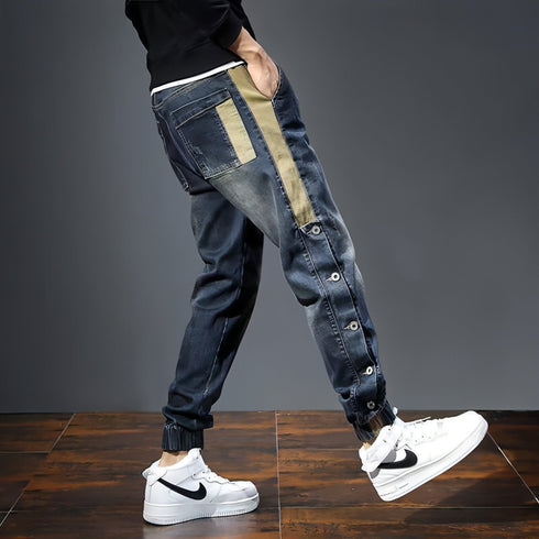 UrbanEase™ – Cropped Harem Denim Pants