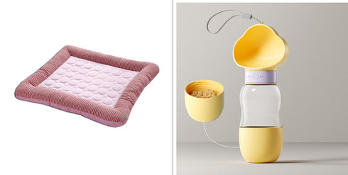 Pet Cooling Pad Bed For Dogs Cats Puppy Kitten Cool Mat Pet Blanket Ice Silk Material Soft For Summer Sleeping Blue Breathable