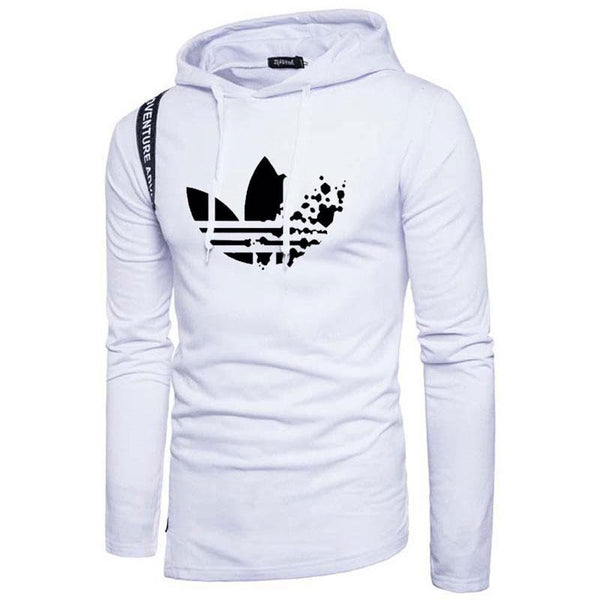 Autumn and winter leisure sports printing pullover hooded European and