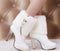 Fashion Winter High Heel Snow Boots Women's Winter Chunky Heel